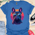 Retro Frenchie with Sunglasses - V1 - Retro One T-Shirt